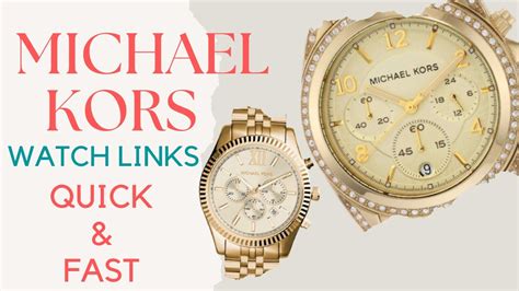 how to take off michael kors bracelet|remove links from gold michael kors.